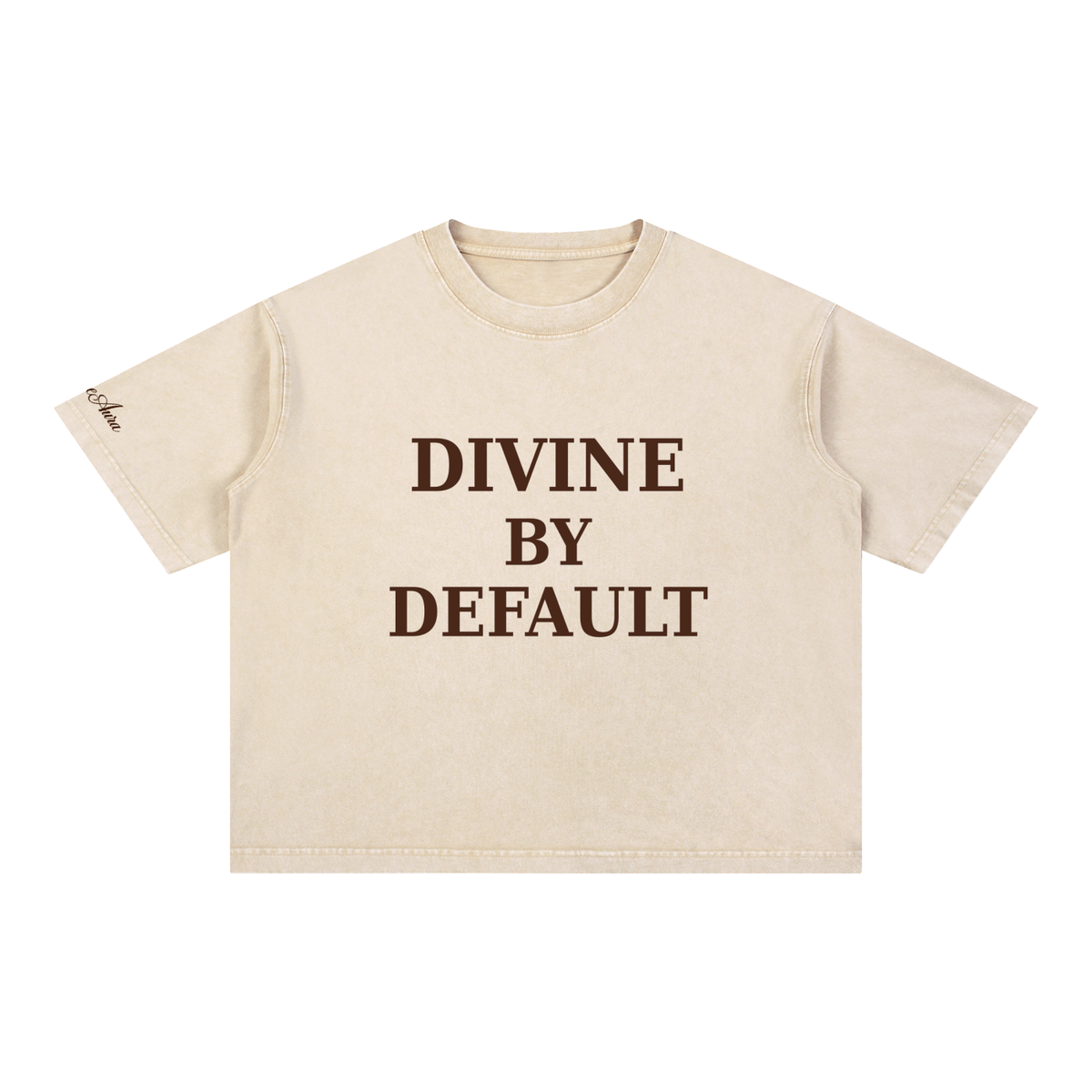 Mineral Wash Boxy Cotton T-Shirt