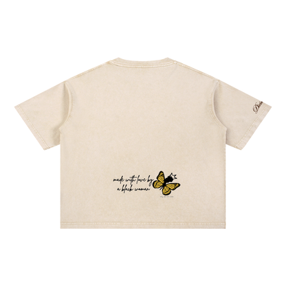 Mineral Wash Boxy Cotton T-Shirt