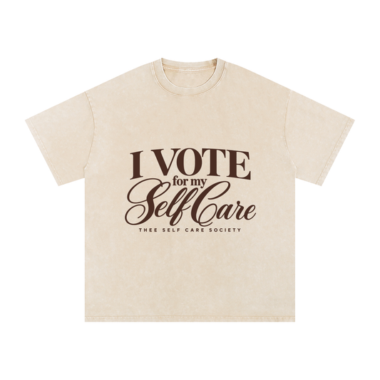 I VOTE for my Self Care — Vintage Apricot Tee